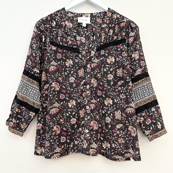 Cleobella Tops - Cleobella Christy Blouse, Lolita Block Print